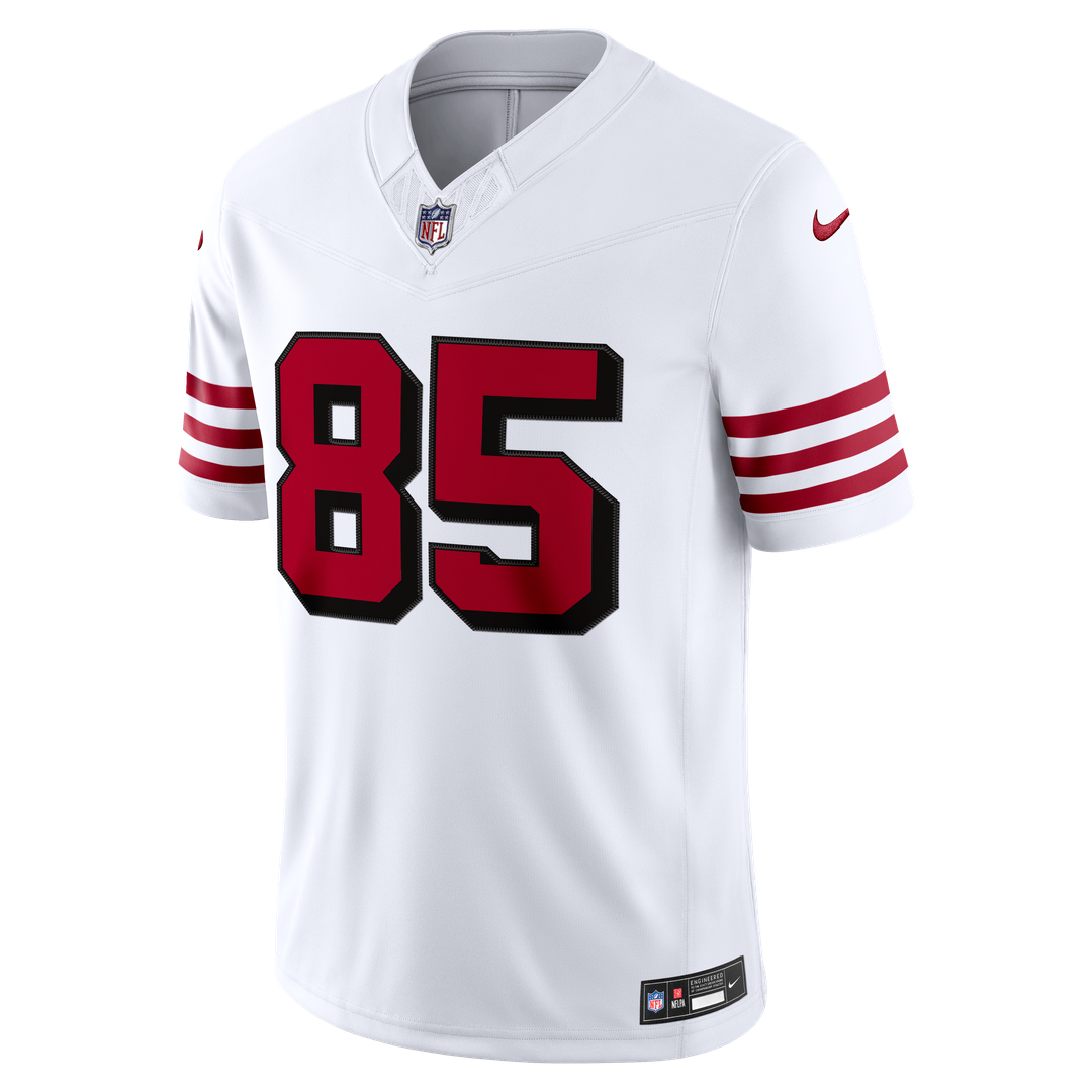 Men's San Francisco 49ers George Kittle White Alternate Vapor F.U.S.E. Stitched