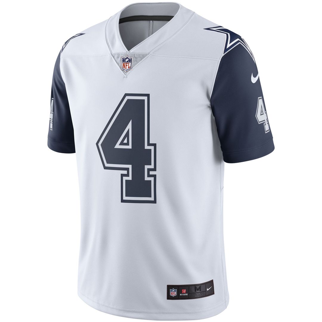 Men's Dallas Cowboys Dak Prescott Navy Vapor Limited Player Jersey
