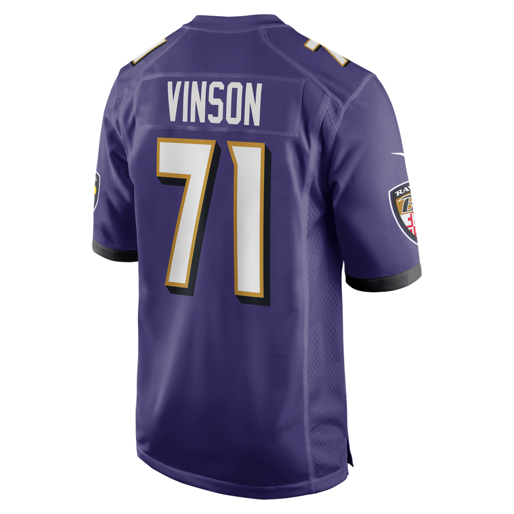 Men's Baltimore Ravens Carson Vinson Purple Team