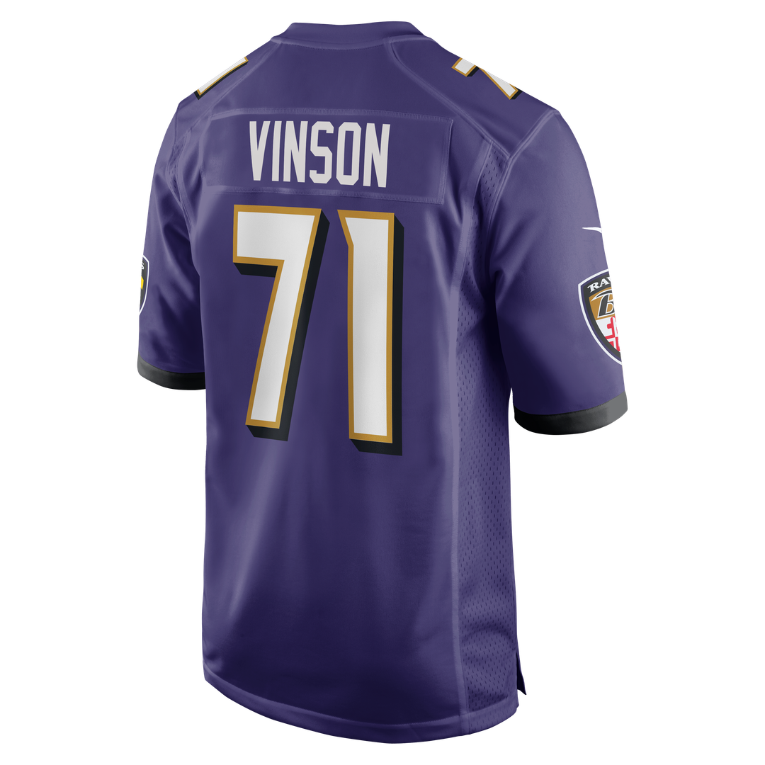 Men's Baltimore Ravens Carson Vinson Purple Team