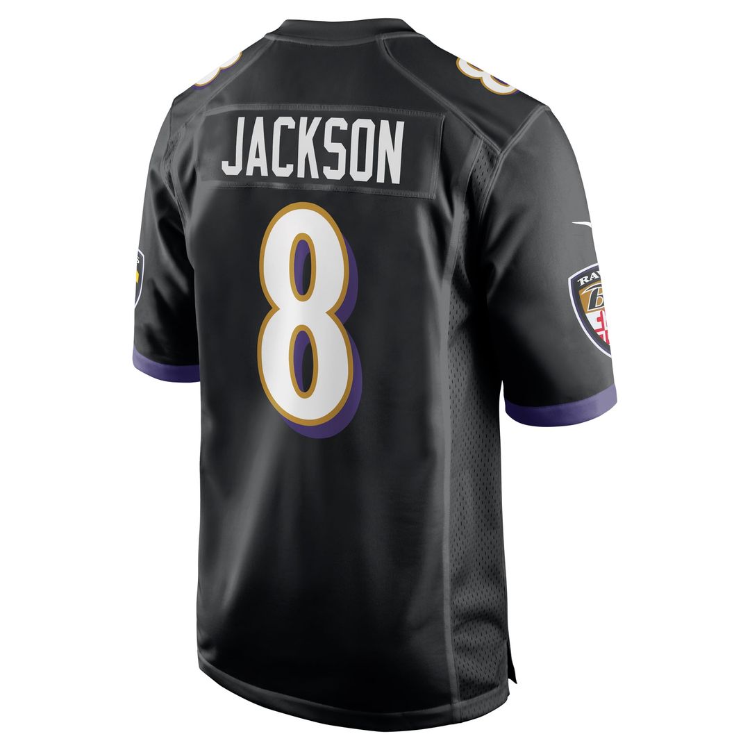 Men's Baltimore Ravens Lamar Jackson Purple Alternate
