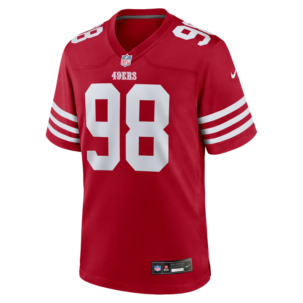 Men's San Francisco 49ers Mykel Williams Scarlet Game Player Jersey