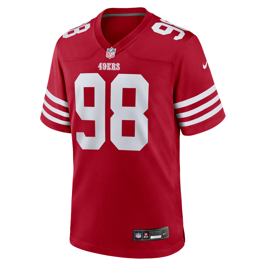 Men's San Francisco 49ers Mykel Williams Scarlet Game Player Jersey