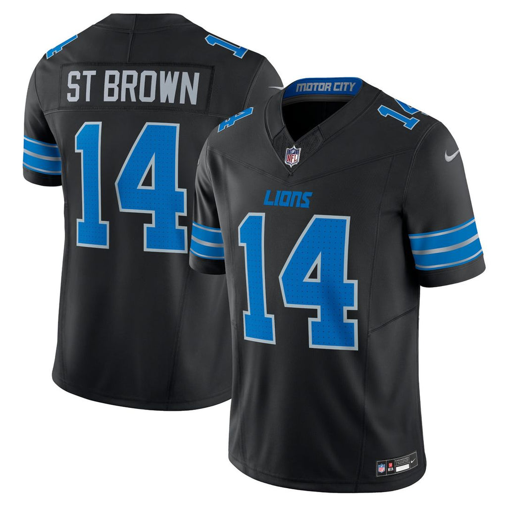 Men's Detroit Lions Amon-Ra St. Brown Blue Vapor F.U.S.E.