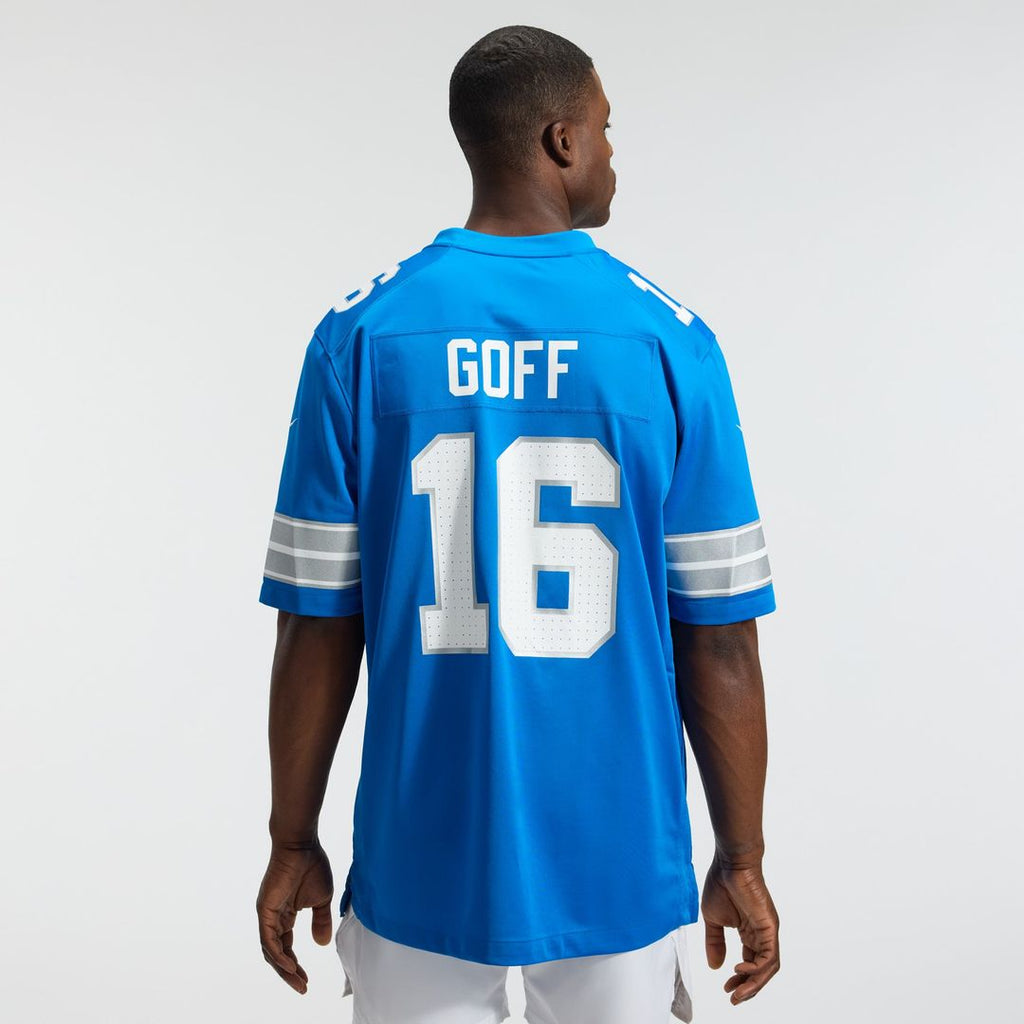 Men's Detroit Lions Jared Goff Blue