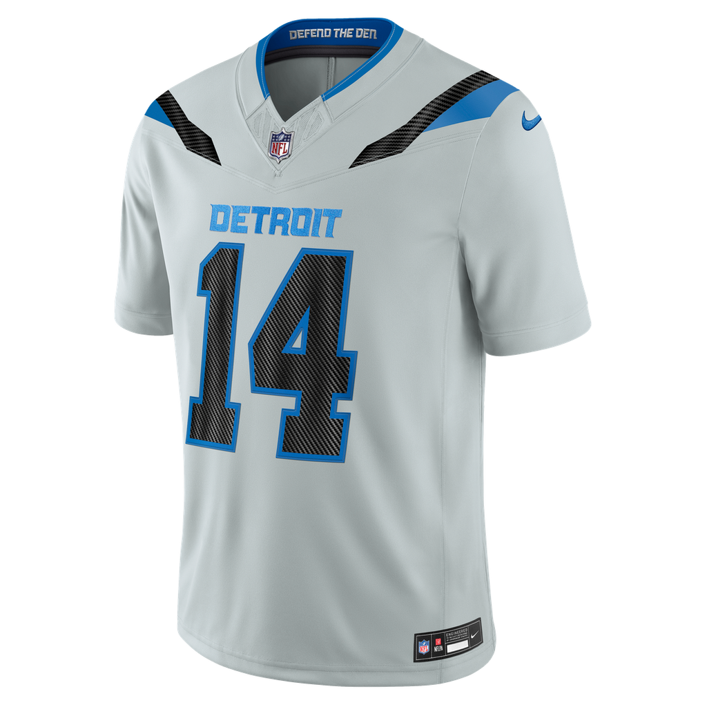 Men's Detroit Lions Amon-Ra St. Brown Silver 2026 Rivalries Collection Stitched