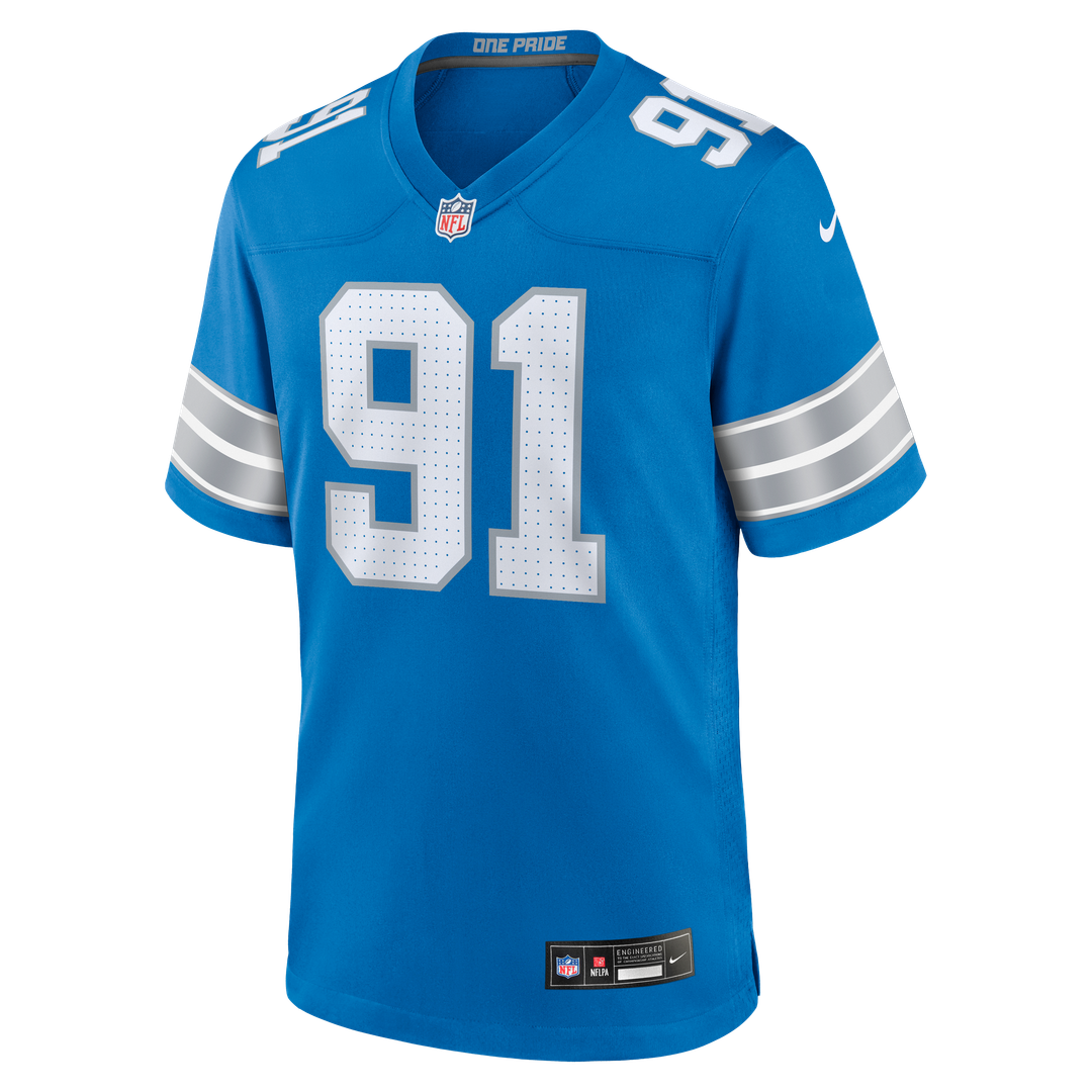 Men's Detroit Lions Tyleik Williams Blue Team