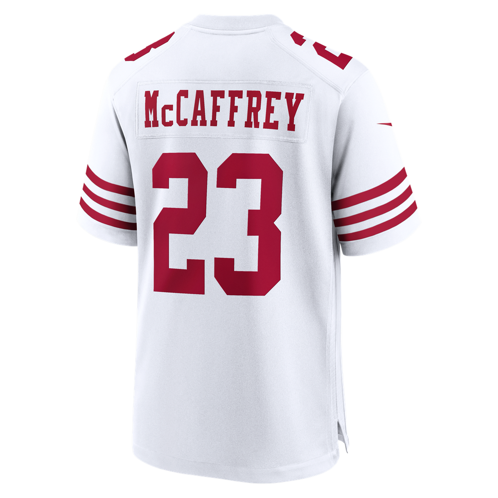 Men's San Francisco 49ers Christian McCaffrey White 80th Anniversary