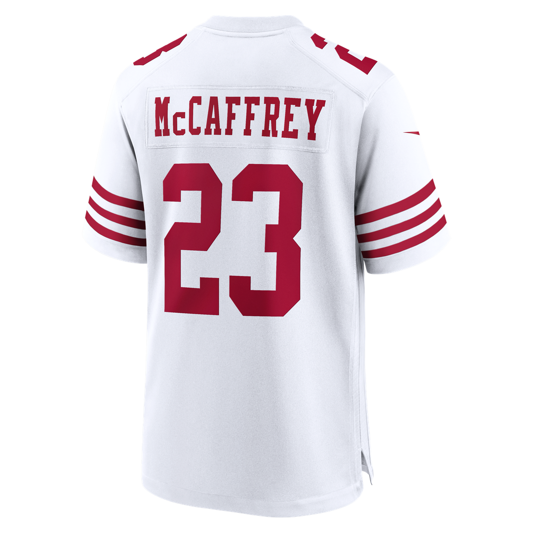 Men's San Francisco 49ers Christian McCaffrey White 80th Anniversary