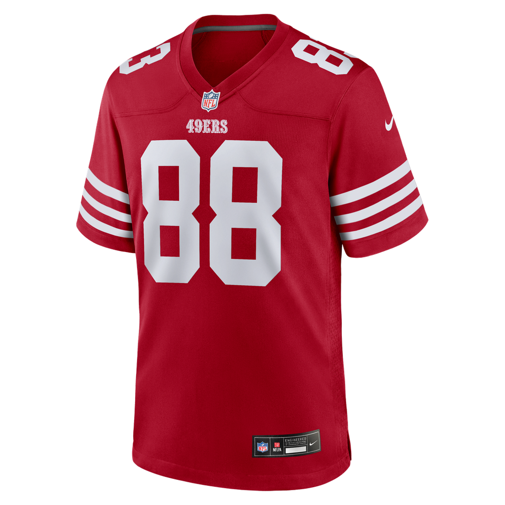Men's San Francisco 49ers Jake Tonges Scarlet Team