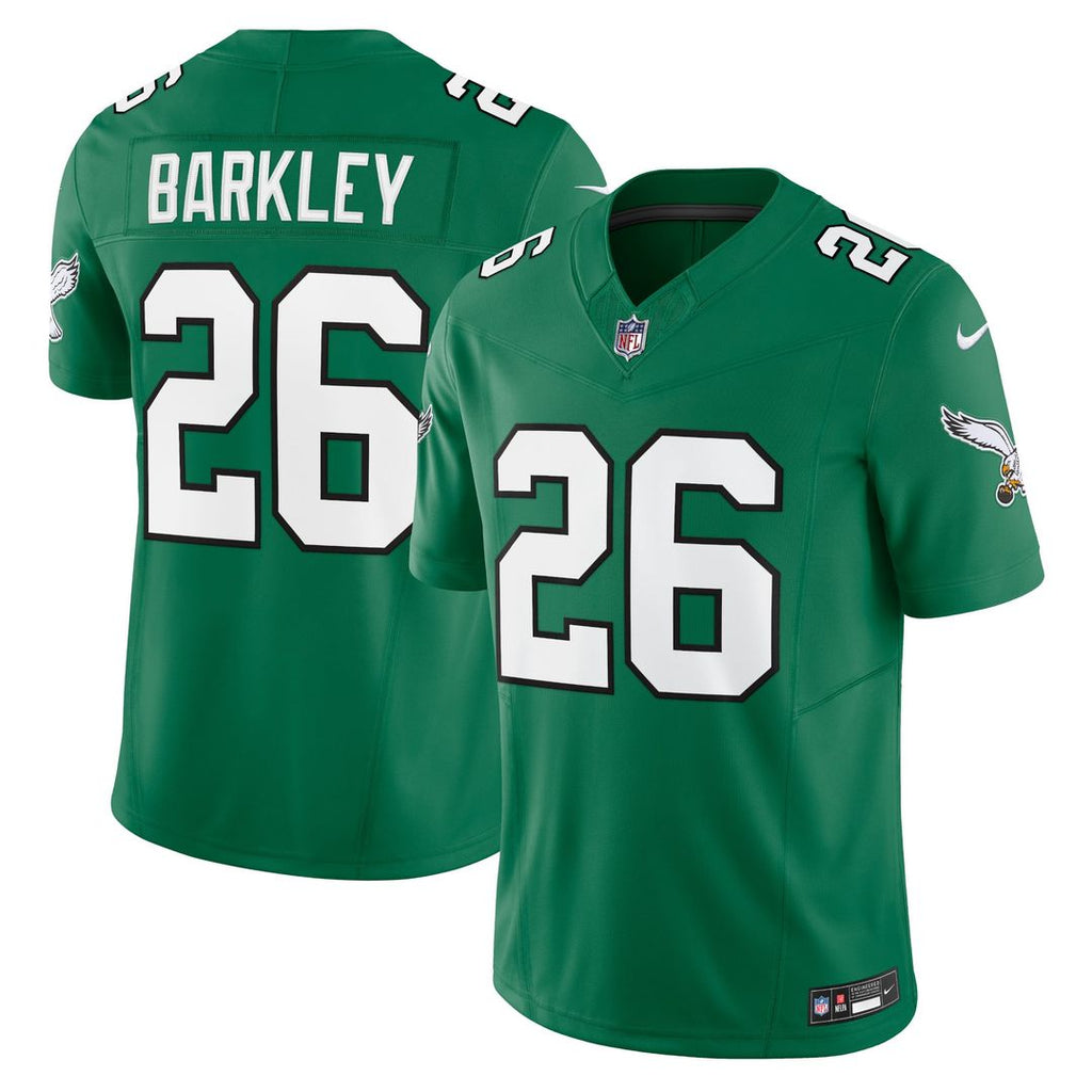 Men's Philadelphia Eagles Saquon Barkley Kelly Green Alternate Vapor F.U.S.E.