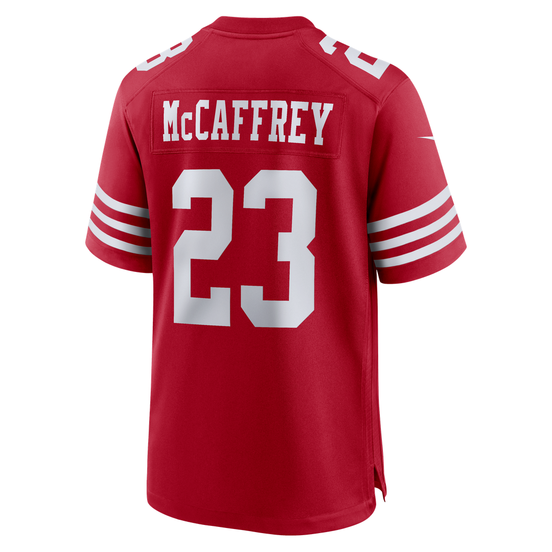 Men's San Francisco 49ers Christian McCaffrey Scarlet Game Player Jersey