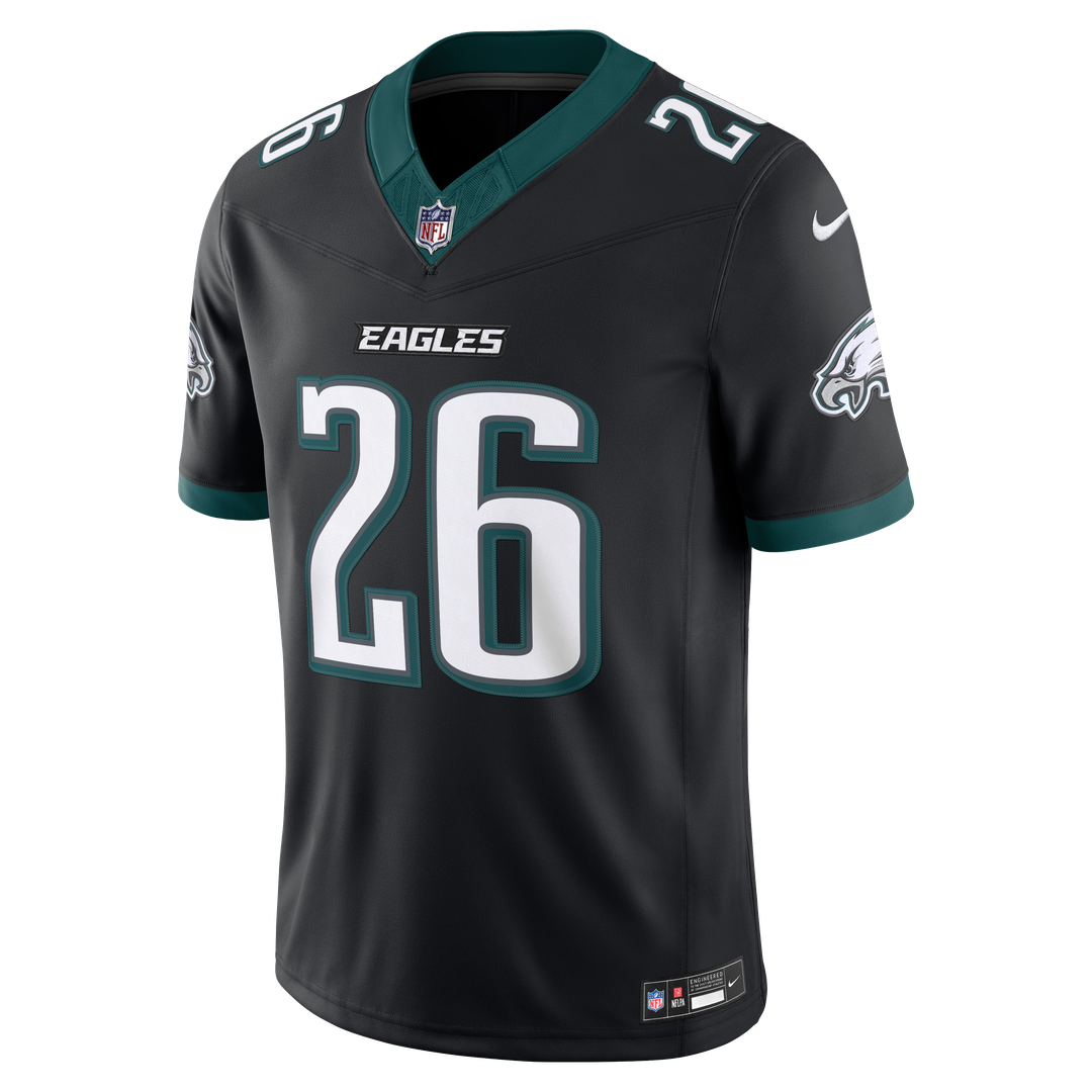 Men's Philadelphia Eagles Saquon Barkley Black Alternate Vapor F.U.S.E. Stitched