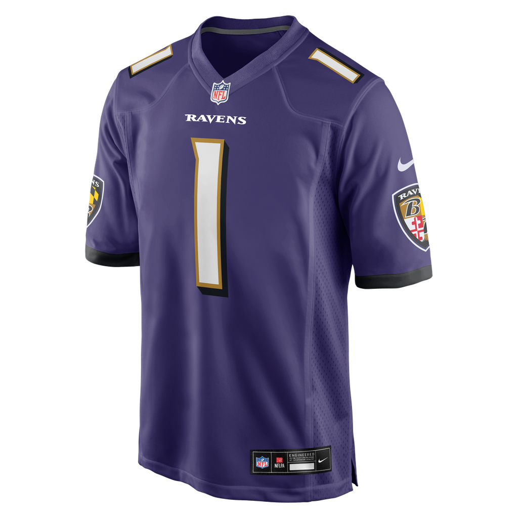 Men's Baltimore Ravens Number 1 Dad Purple
