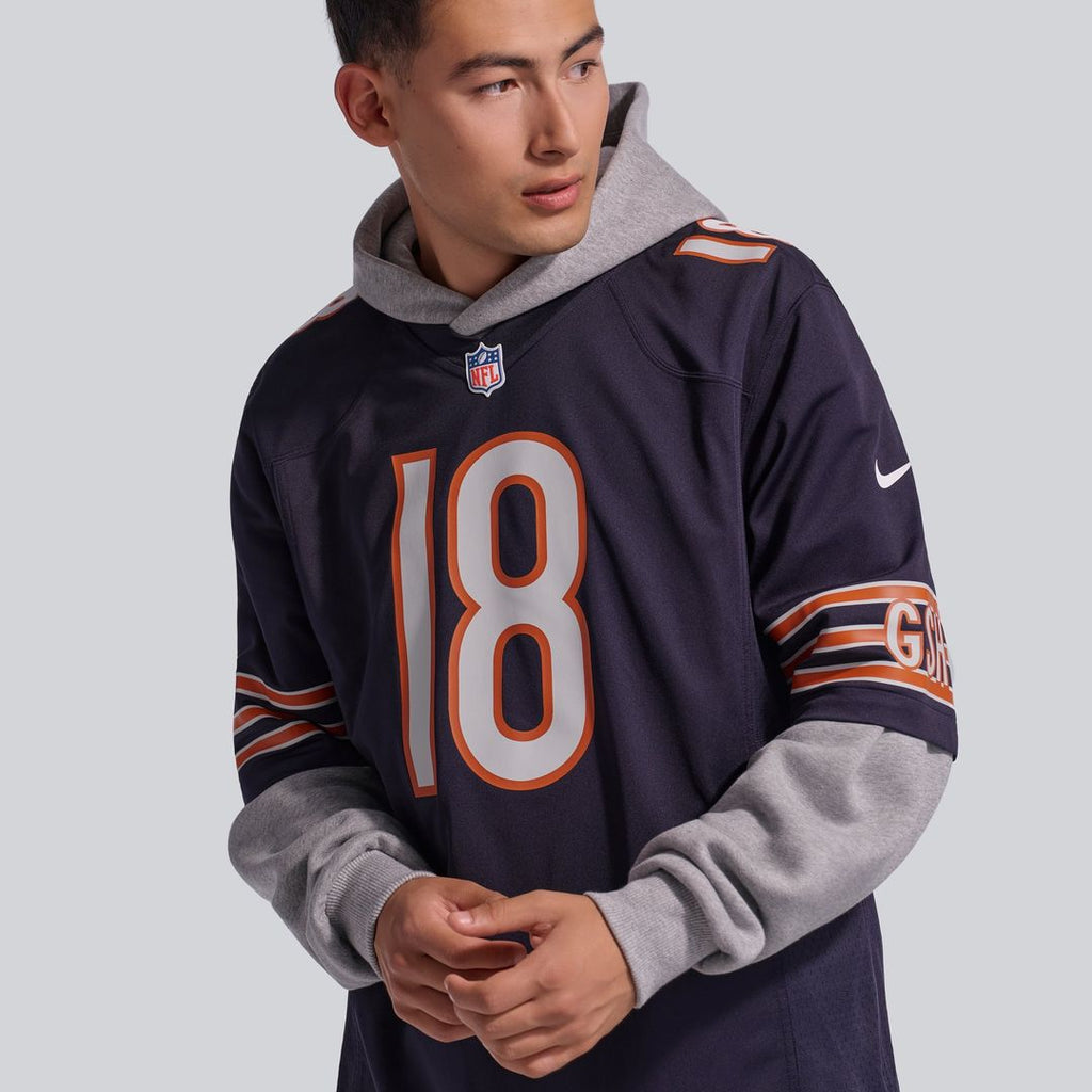 Men's Chicago Bears Caleb Williams White First Round Pick Player