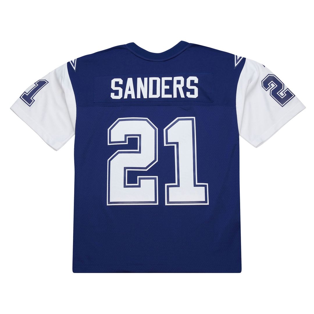 Men's Dallas Cowboys Deion Sanders Navy 1995 Legacy Replica Jersey
