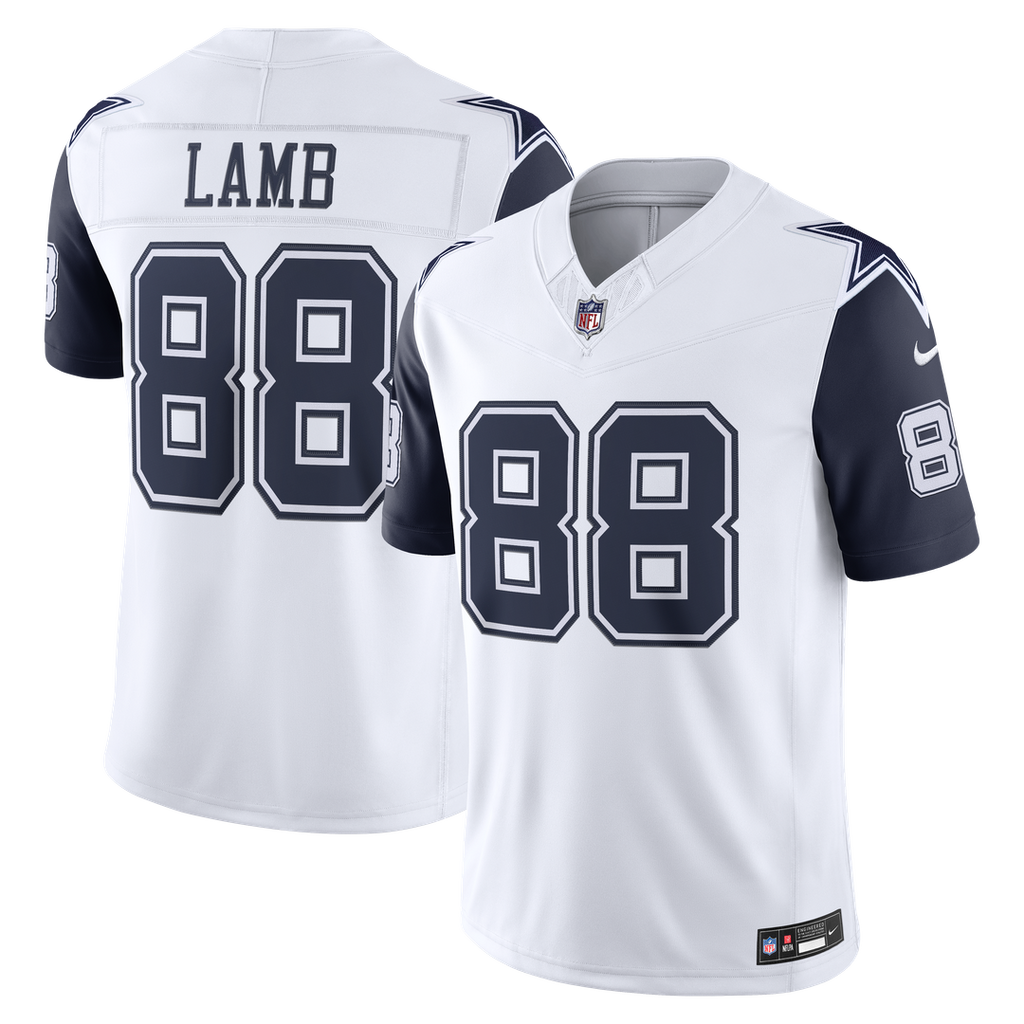 Men's Dallas Cowboys CeeDee Lamb Navy Team Vapor F.U.S.E. Stitched