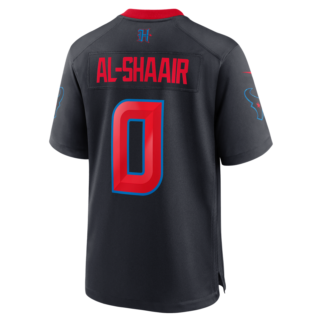 Men's Houston Texans Azeez Al-Shaair Navy Alternate