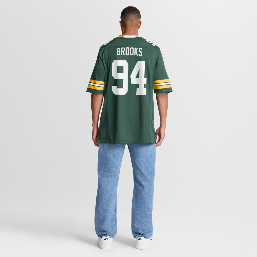 Men's Green Bay Packers Karl Brooks Green Jersey