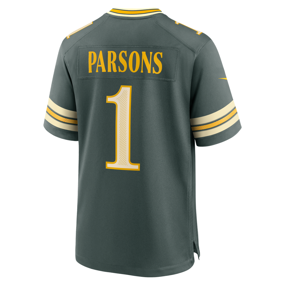 Men's Green Bay Packers Micah Parsons Green 2026 Rivalries Collection Jersey