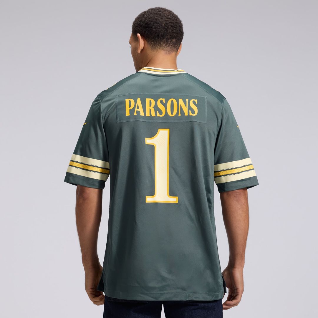 Men's Green Bay Packers Micah Parsons Green 2026 Rivalries Collection Jersey