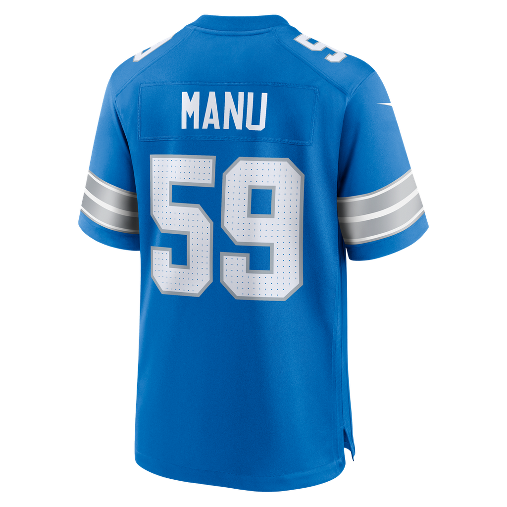 Men's Detroit Lions Giovanni Manu Blue Team