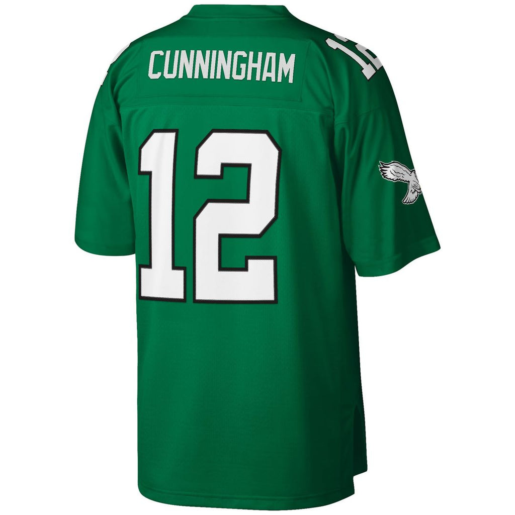Men's Philadelphia Eagles Randall Cunningham Kelly Green Big & Tall 1990 Retired Player Replica Jersey