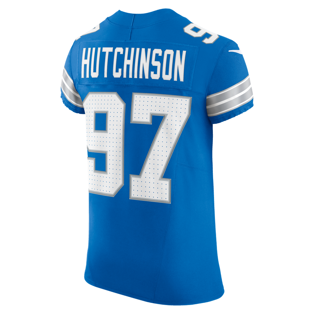 Men's Detroit Lions Aidan Hutchinson Black Alternate Vapor F.U.S.E. Elite Jersey