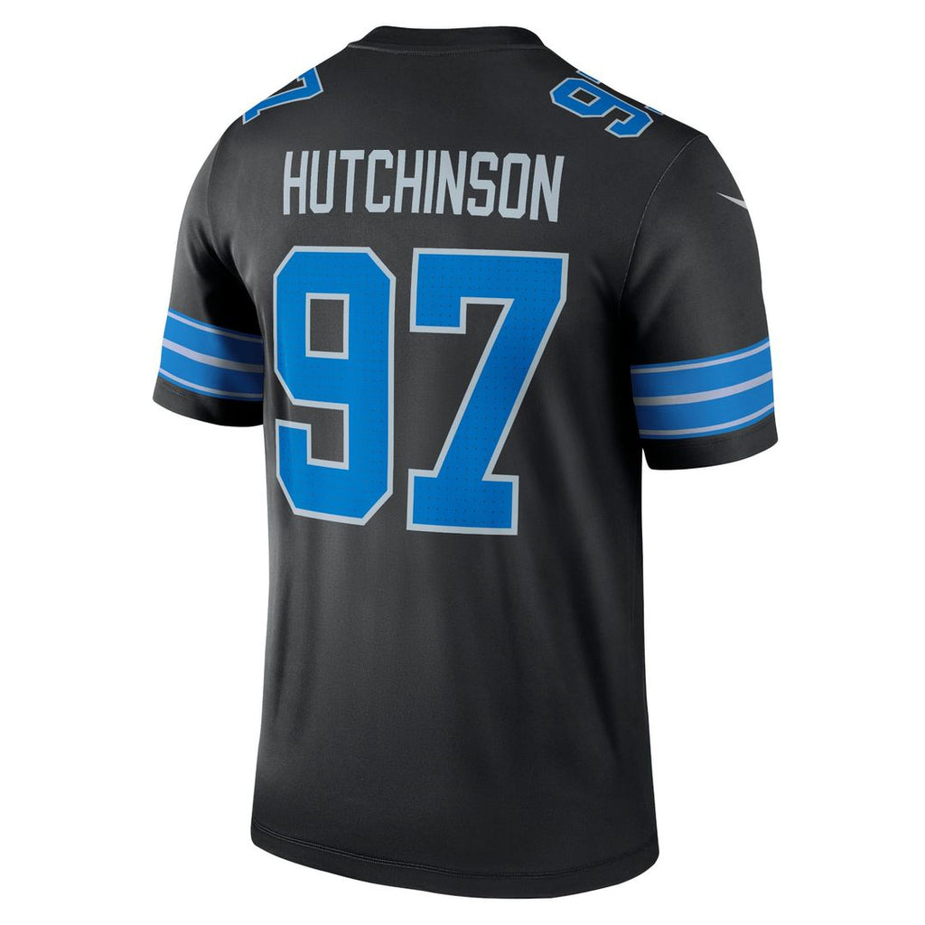 Men's Detroit Lions Aidan Hutchinson Black Legend Player Performance Top