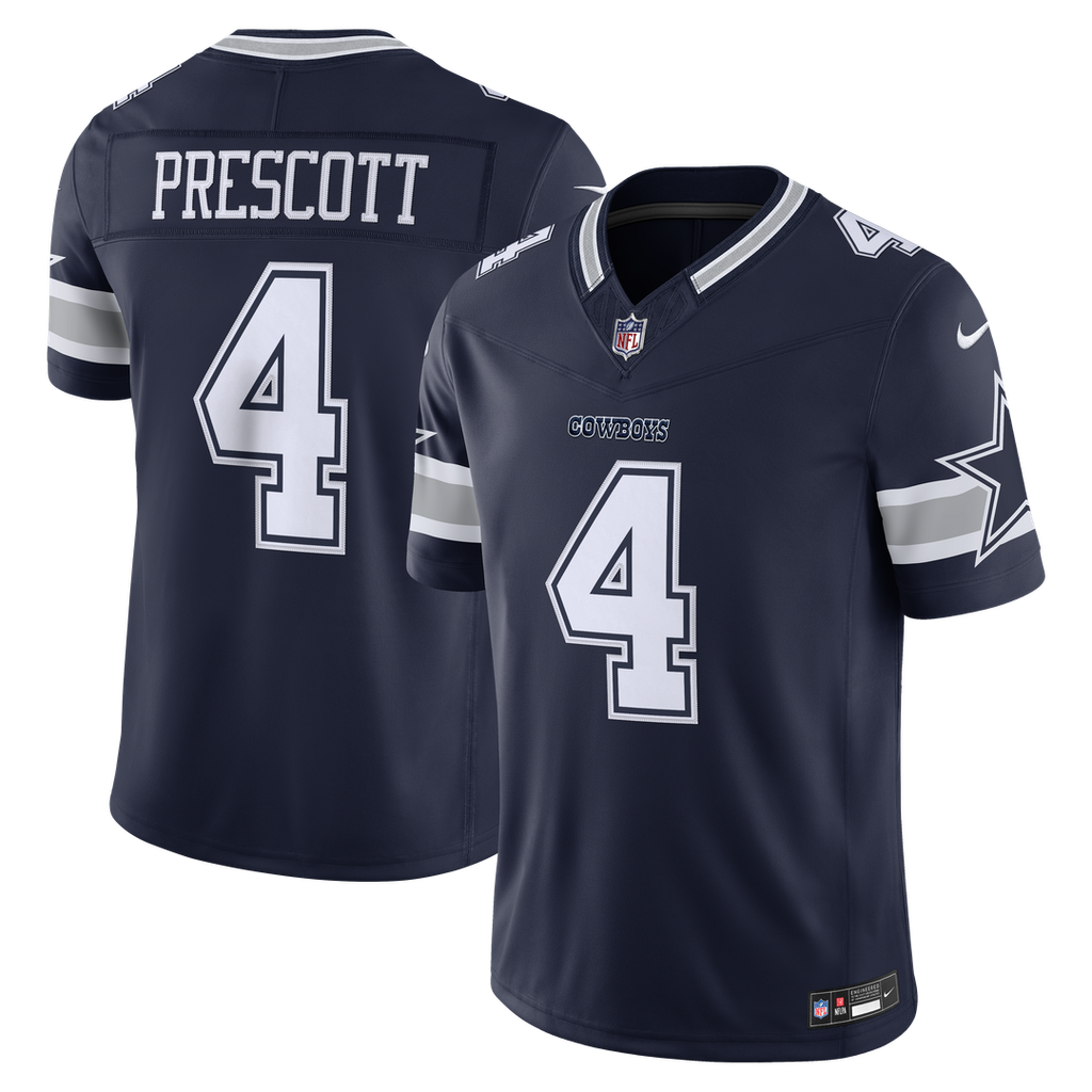 Men's Dallas Cowboys Dak Prescott White Alternate Vapor F.U.S.E. Stitched