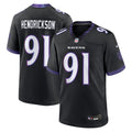 Men's Baltimore Ravens Trey Hendrickson Black Alternate