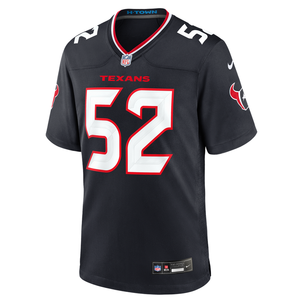 Men's Houston Texans Xavier Thomas Navy Team