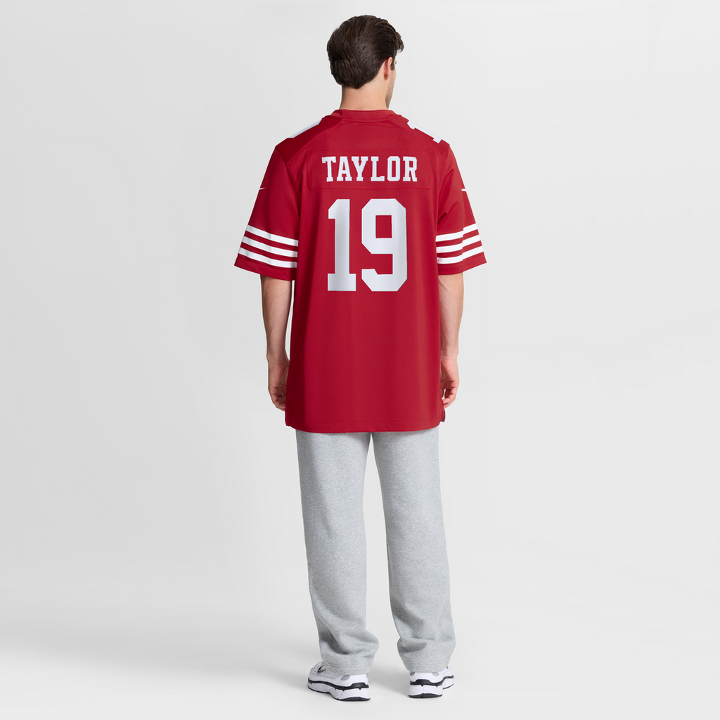 Men's San Francisco 49ers Trent Taylor Scarlet Team