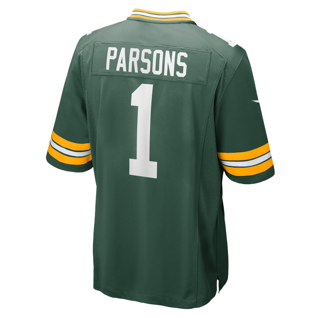 Men's Green Bay Packers Micah Parsons Green Game Player Jersey