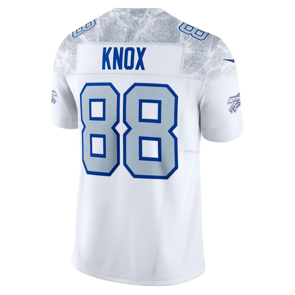 Men's Buffalo Bills Dawson Knox White Rivalries Collection Stitched