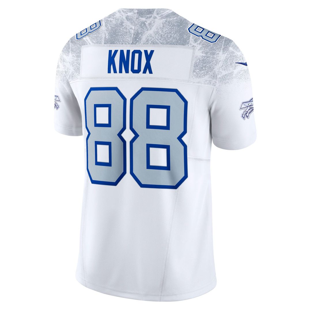 Men's Buffalo Bills Dawson Knox White Rivalries Collection Stitched