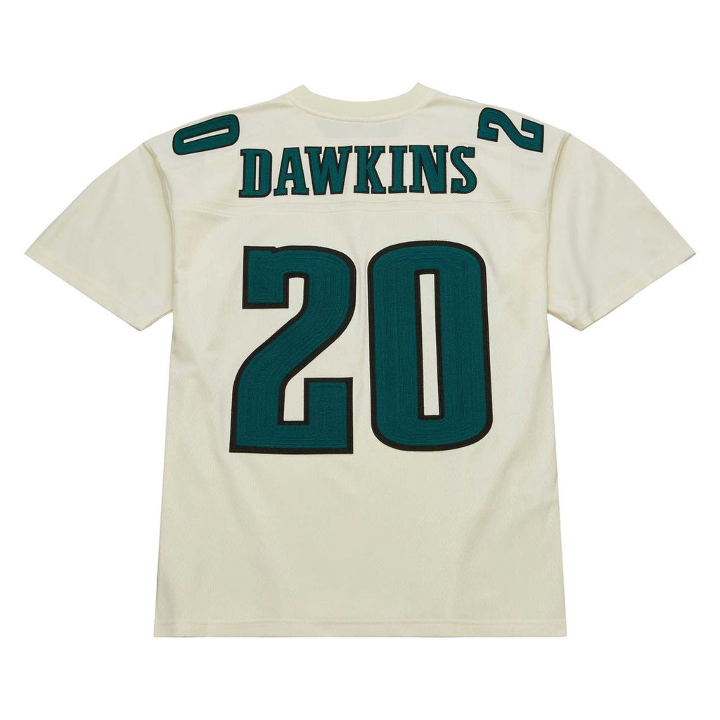 Men's Philadelphia Eagles Brian Dawkins Cream Chainstitch Legacy Jersey