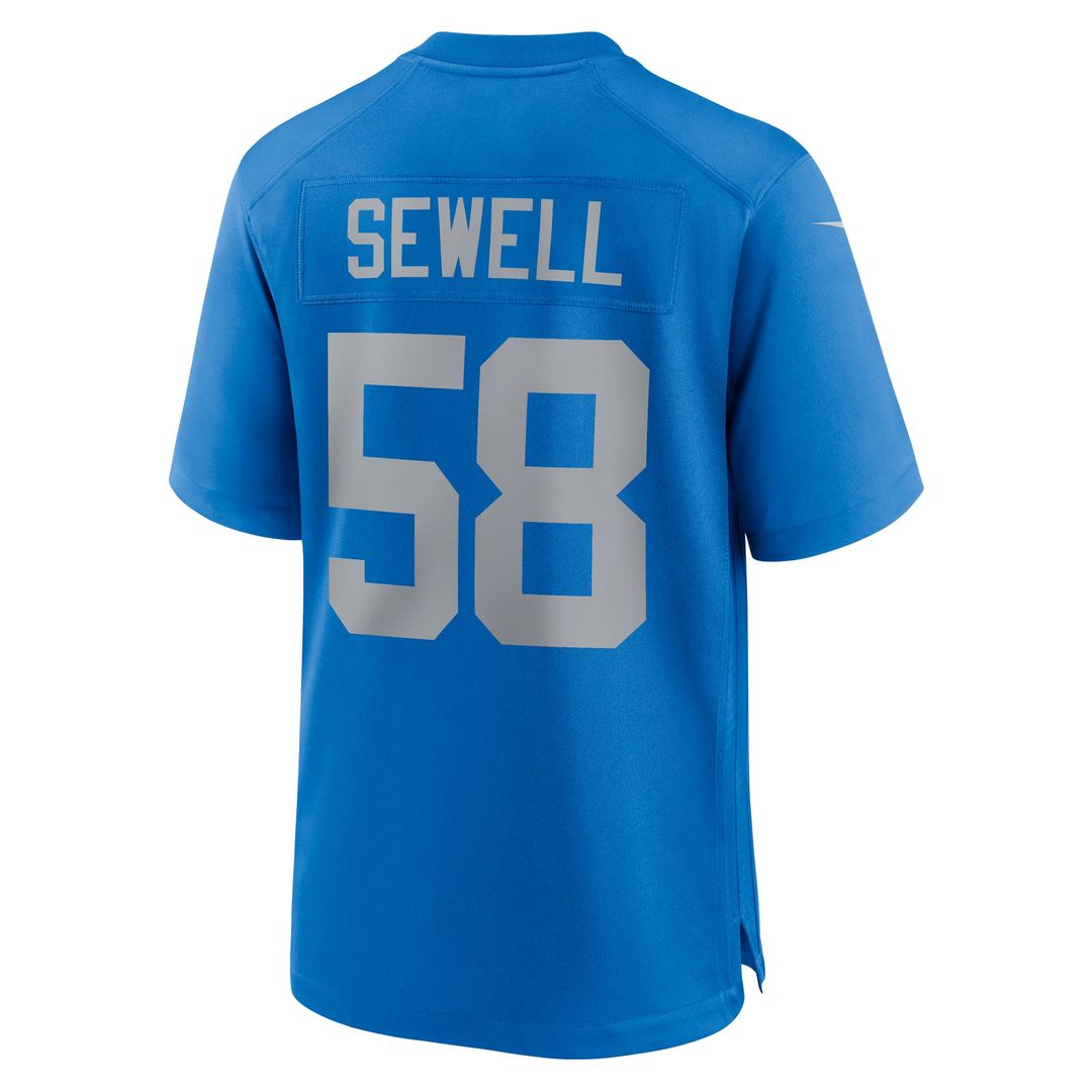 Men's Detroit Lions Penei Sewell Blue Alternate