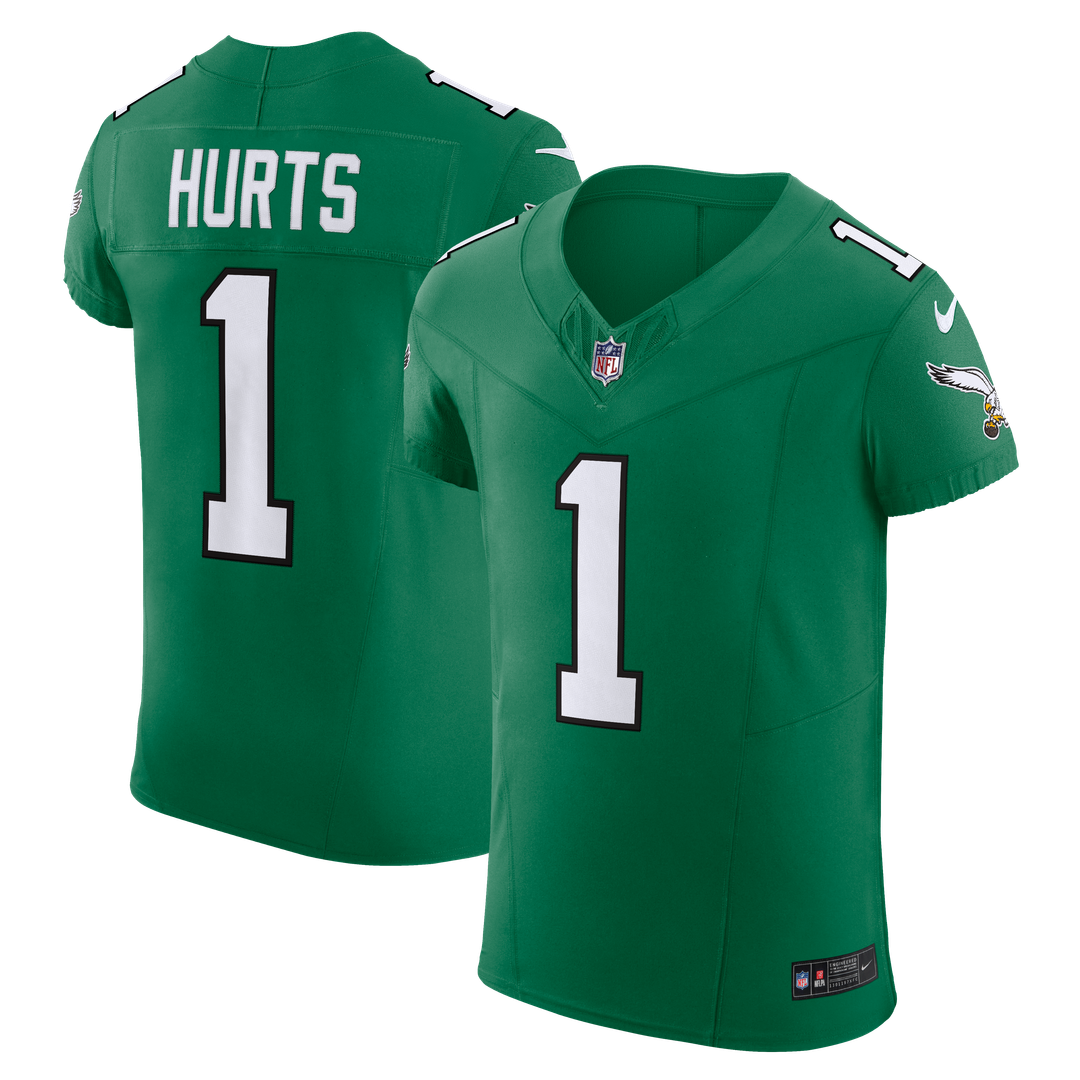 Men's Philadelphia Eagles Jalen Hurts Kelly Green Alternate Vapor F.U.S.E. Elite Jersey