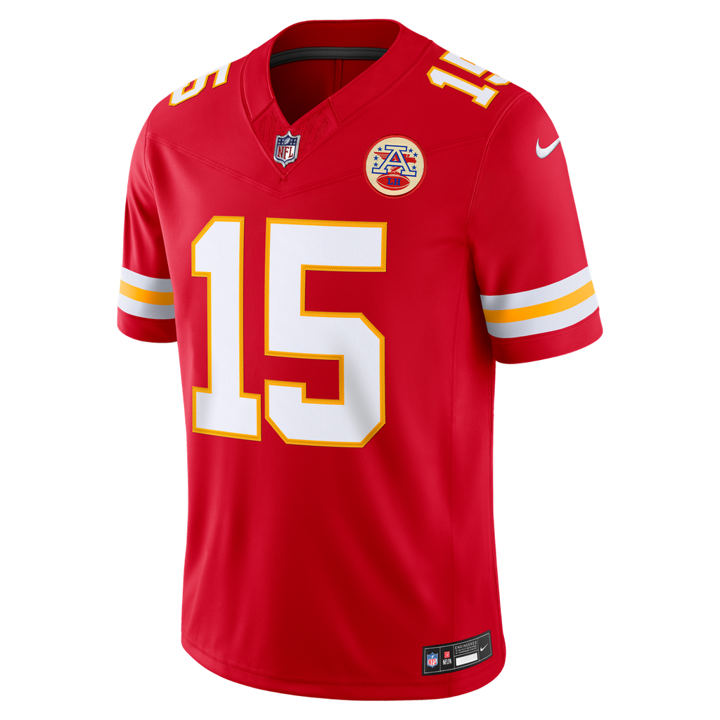 Men's Kansas City Chiefs Patrick Mahomes White Vapor F.U.S.E. Stitched