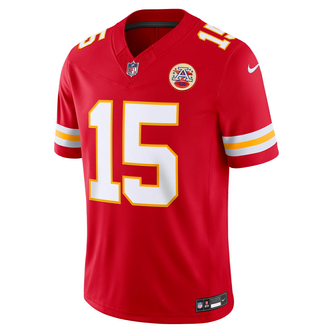 Men's Kansas City Chiefs Patrick Mahomes White Vapor F.U.S.E. Stitched