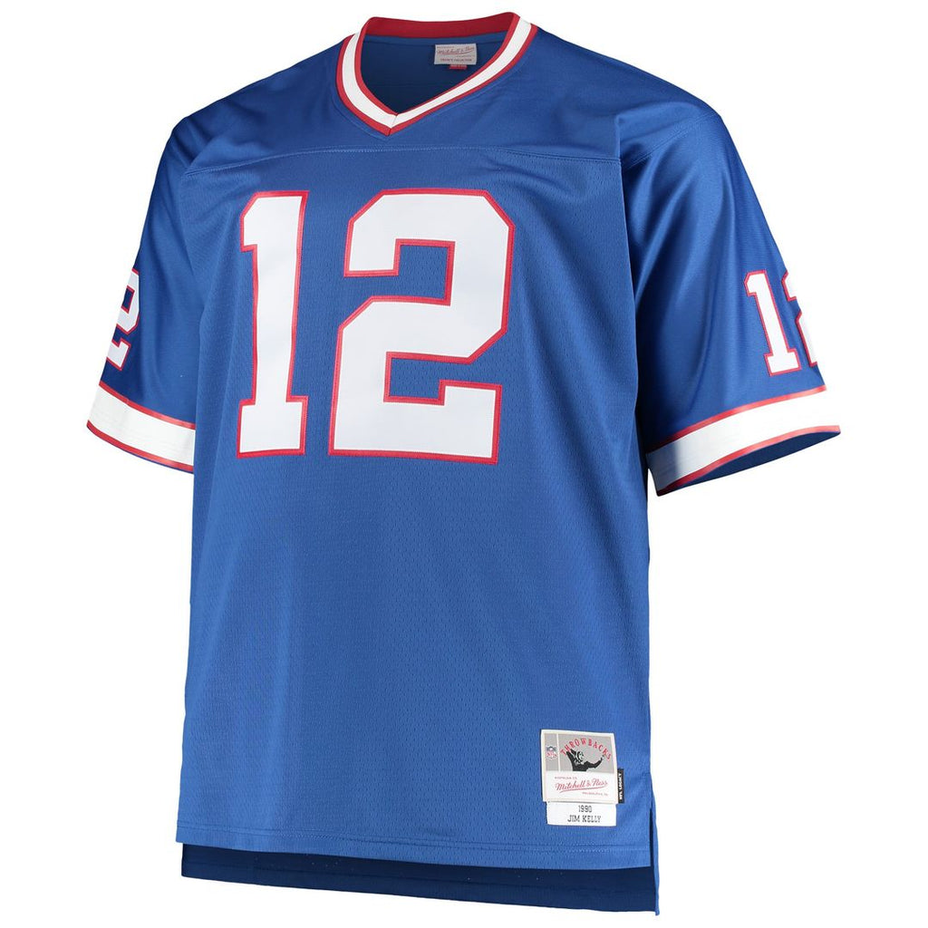 Men's Buffalo Bills Jim Kelly Royal Big & Tall 1990 Retired Player Replica Jersey