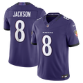 Men's Baltimore Ravens Lamar Jackson Purple Team Vapor F.U.S.E. Stitched