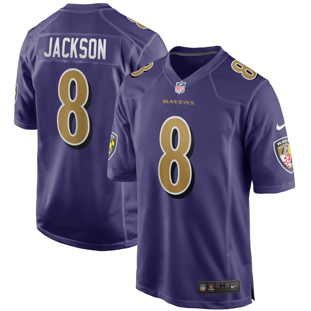 Men's Baltimore Ravens Lamar Jackson Purple Alternate