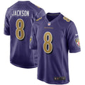Men's Baltimore Ravens Lamar Jackson Purple Alternate