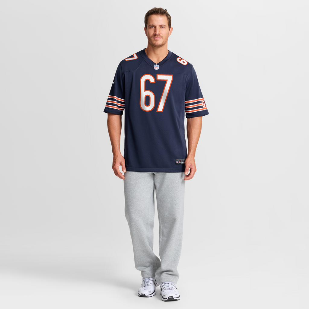 Men's Chicago Bears Garrett Bradbury Navy Team