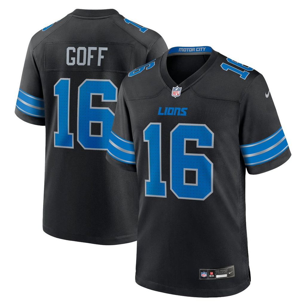 Men's Detroit Lions Jared Goff Blue