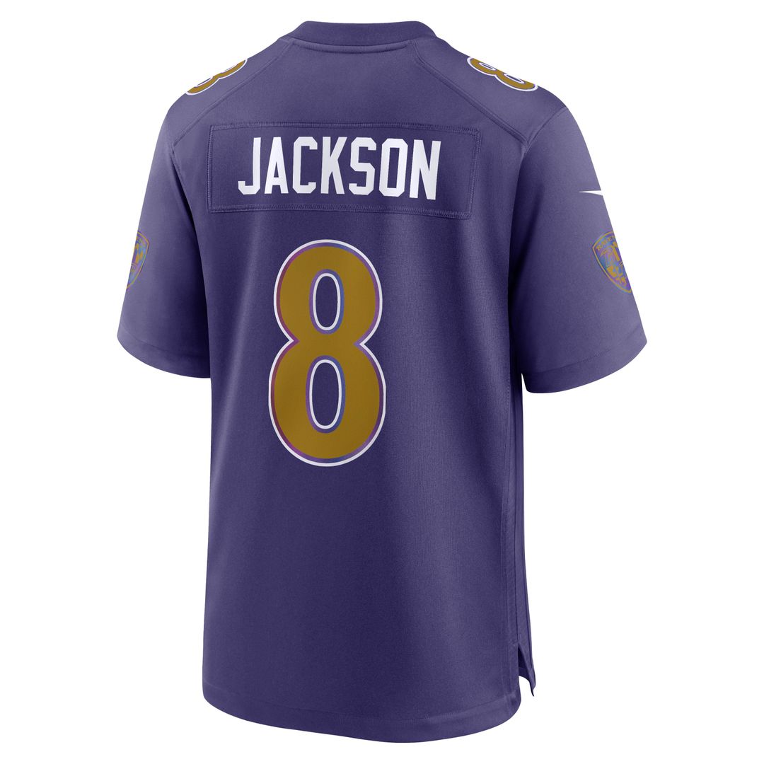 Men's Baltimore Ravens Lamar Jackson Black Alternate