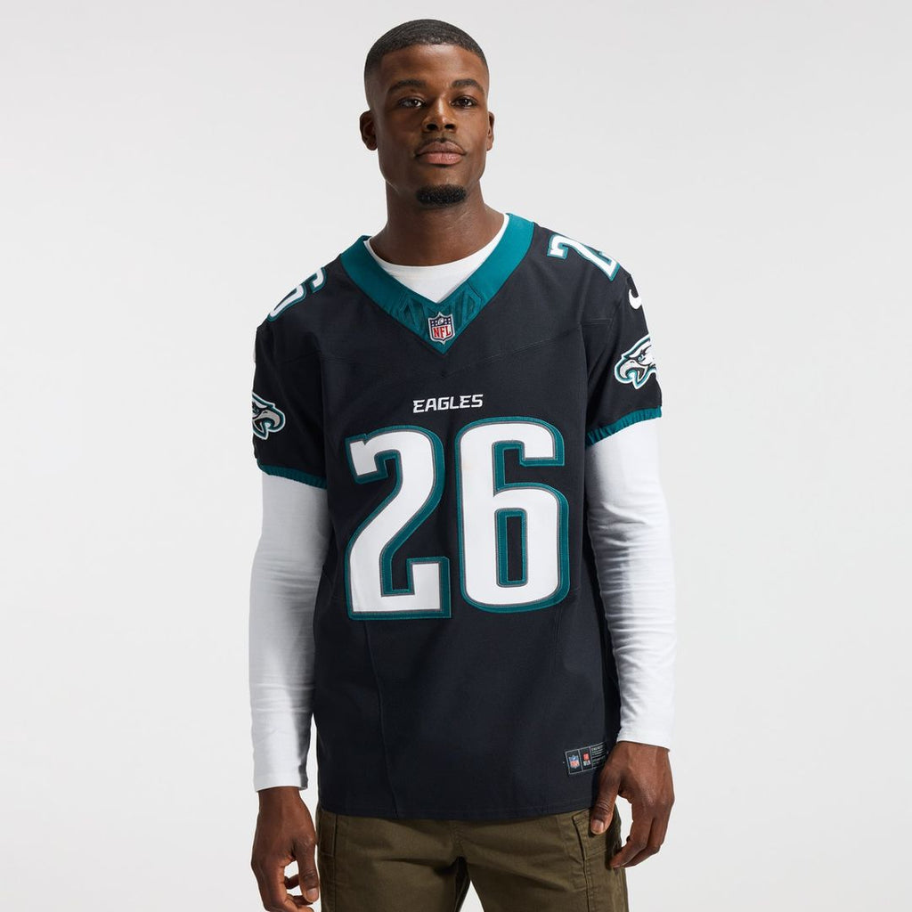 Men's Philadelphia Eagles Saquon Barkley Black Alternate Vapor F.U.S.E. Elite Jersey