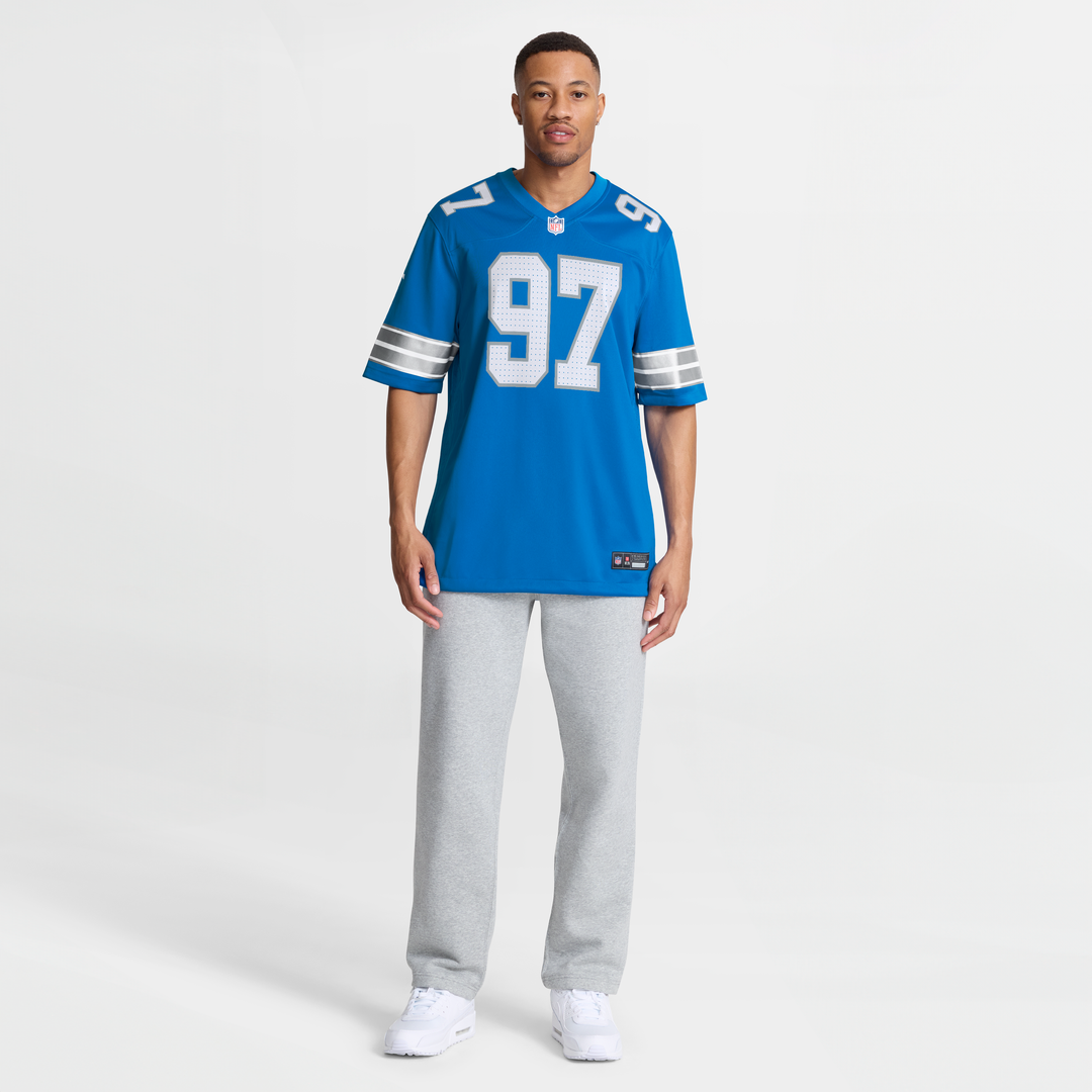 Men's Detroit Lions Aidan Hutchinson Blue